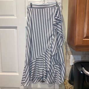 Banana Republic striped Wrap Skirt